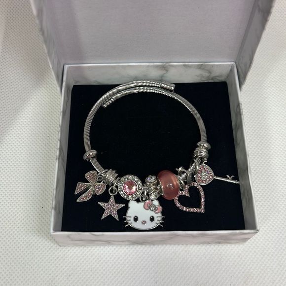 Hello Kitty Jewelry - Hello Kitty Girls Women’s Charm￼ Bracelet